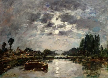 Mondschein, Canal de St. Valery, 1891