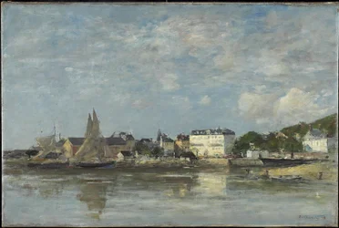 Blick auf den Hafen von Trouville
