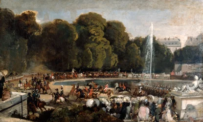 Einzug der Herzogin von Orleans in den Garten der Tuilerien, 1841