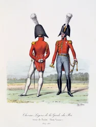 Chevau-Légers de la Garde du Roi, Tenue de Société und Petite Tenue, 1814-15