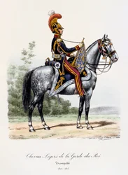 Chevau-Légers de la Garde du Roi, Trompeter, 1814-15