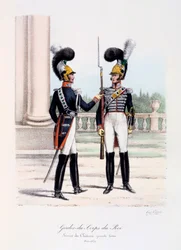 Gardes-du-Corps de Roi, Service de Chateau, große Uniform, 1820-30