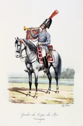Gardes-du-Corps de Roi, Trompeter, 1814