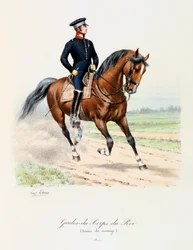Gardes-du-Corps de Roi, Reitkleidung, 1815