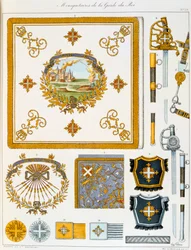 Mousquetaires de la Garde du Roi, Insignien