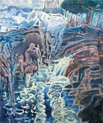 Schimmernder Mond