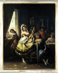 Maja mit Gitarre