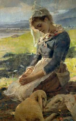 Poesie der Berge, von Eugenio Prati (1842-1907).