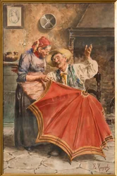 Innenraum mit zwei Personen