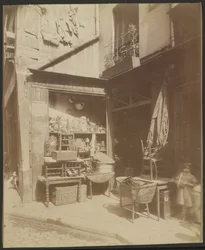 Trödler, eine Ecke der Rue Beaubourg, 8. (4)