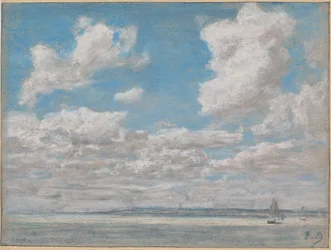 Meereslandschaft mit offenem Himmel