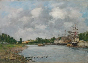 Ansicht des Hafens von Saint-Valéry-sur-Somme