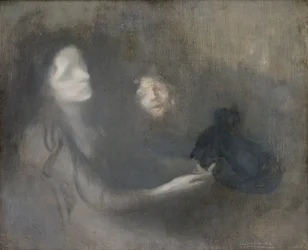 Frau mit Hut