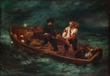 Nach dem Schiffbruch (Barke von Don Juan - Leiche ins Meer geworfen)