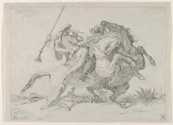 Kollision maurischer Reiter, 1834