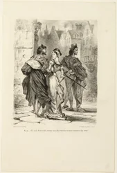 Faust versucht Marguerite zu verführen, aus Faust