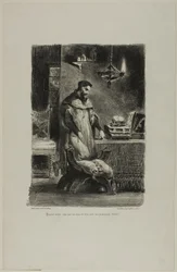 Faust in seinem Studierzimmer, aus Faust