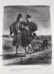 Illustrationen zu Faust: Faust, Mephistopheles und der Barbier