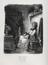 Illustrationen zu Faust: Marguerite mit dem Rad