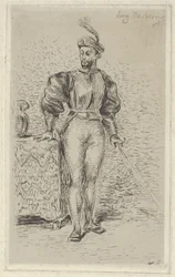 Mann in Rüstung, 1833
