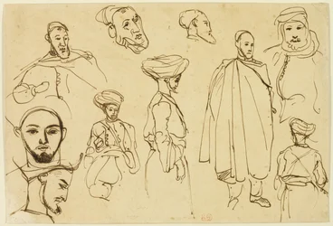 Skizzen von algerischen Männern