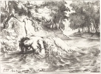 Der Tod von Ophelia (Akt IV, Szene VII)