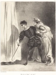 Der Mord an Polonius (Akt III, Szene IV)