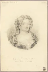 Medallion-Porträt von Mlle de Fontanges