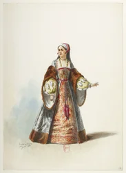 Btv1b84558104 17 - Saint-Saëns - Henry VIII - Kostümentwürfe - Lacoste - 17. Kostüm