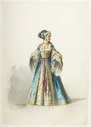 Saint-Saëns - Henry VIII - Kostümentwürfe - Lacoste - 18. Kostüm