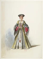 Btv1b84558104 20 - Saint-Saëns - Henry VIII - Kostümentwürfe - Lacoste - 20. Kostüm