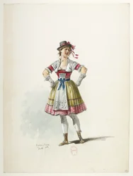 Saint-Saëns - Henry VIII - Kostümentwürfe - Lacoste - 39. Kostüm