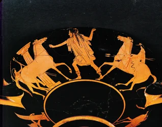 Reitszene. Rotfigurige Schale aus Vulci