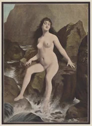 Eine Sirene, ein Wesen aus der griechischen Mythologie