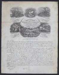 Werbung für Graveur und lithografischen Drucker, Daniel F Duncan aus Glasgow