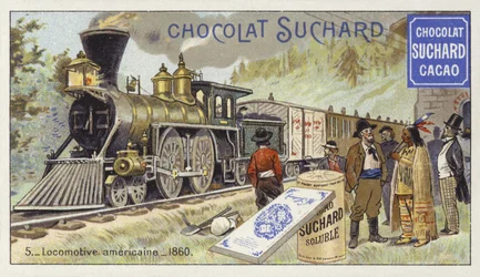Amerikanische Lokomotive, 1860