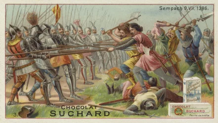 Schlacht bei Sempach, Schweiz, 9. Juli 1386