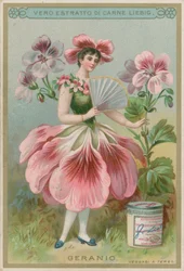 Geranienblumenmädchen