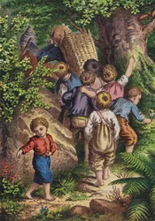 Däumelinchen (Farblithografie)