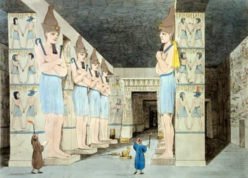 Innenansicht des Tempels von Ramses in Abu Simbel