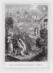 Jesus erscheint den heiligen Frauen (Gravur)