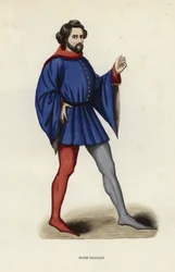 Junger Franzose (farbige Gravur)