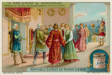 König Polyxenes versöhnt sich mit Perdita und Prinz Florizel