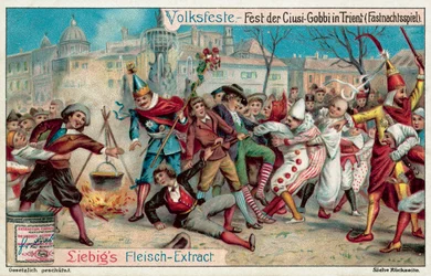 Karnevalsfeiern in Trento, Italien