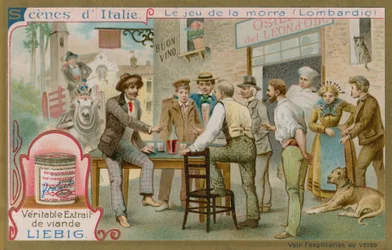 Morra-Spieler in der Lombardei