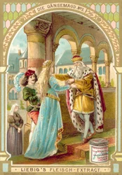 Szene aus dem Märchen Die Gänsemagd der Brüder Grimm