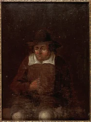 Sitzender Mann