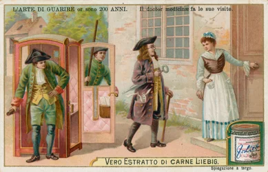 Die Kunst des Heilens, Liebig-Karte, frühes 20. Jahrhundert