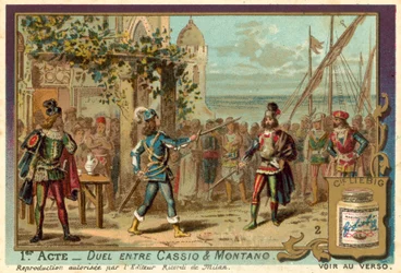 Das Duell von Cassio und Montano