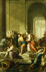 Christus vertreibt die Geldwechsler aus dem Tempel